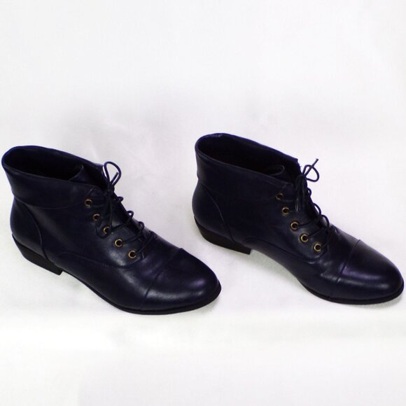 COMFORT VIEW 10M DARCY dark-blue low-heel ankle boots all synthetic materials - Picture 3 of 16